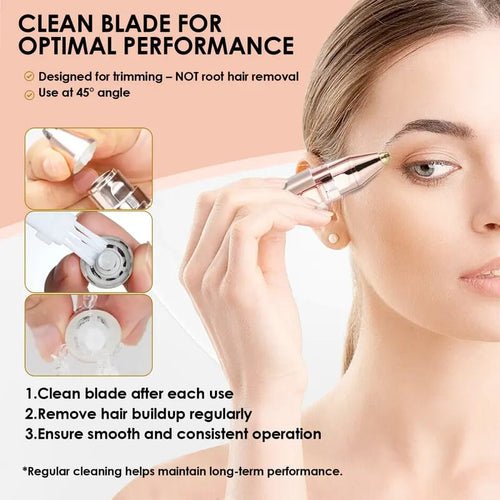 Syneova™ 2 in 1 Flawless Facial & Eyebrow Hair Removal Wand
